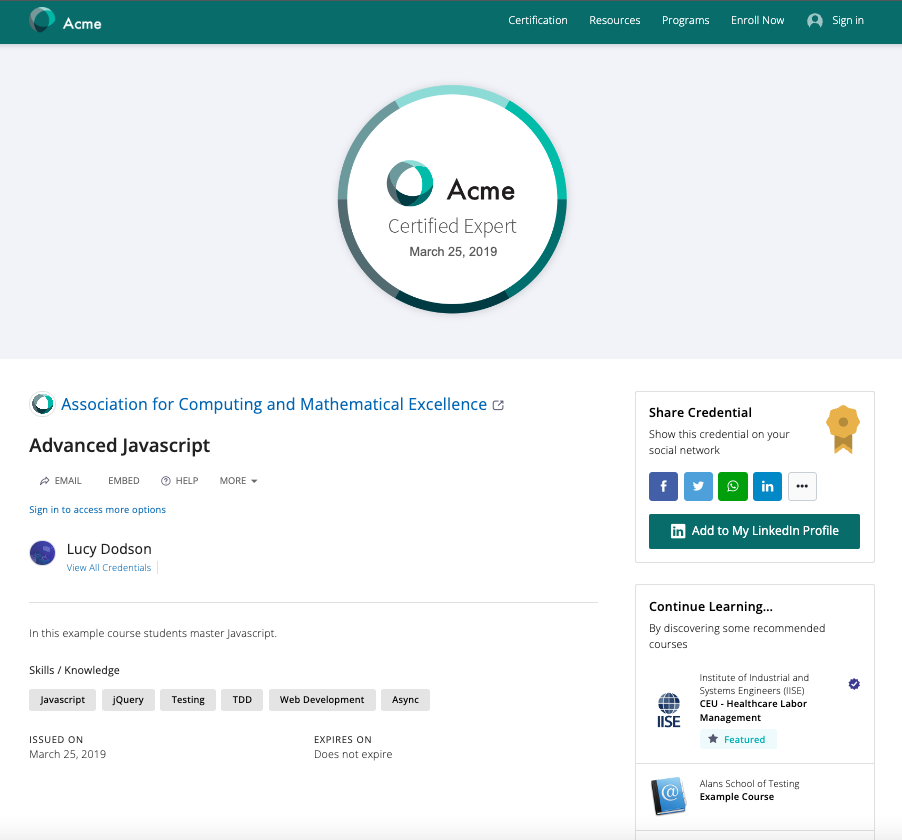 What is a Digital Badge?